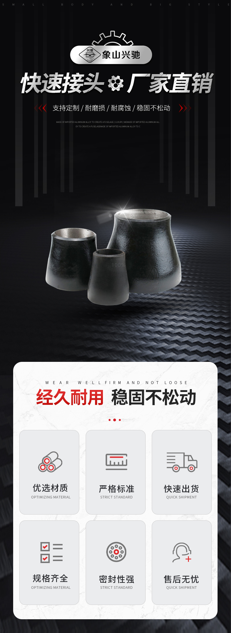 不銹鋼液壓接頭型號