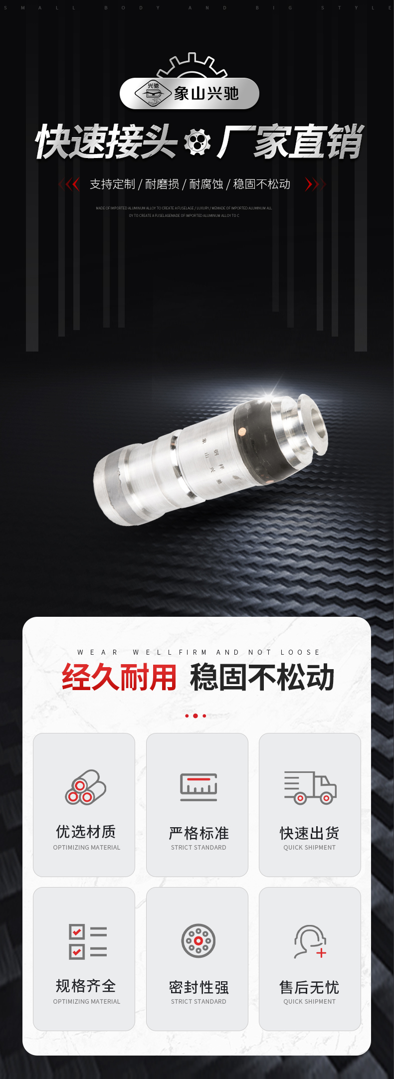 不銹鋼液壓接頭廠家供應