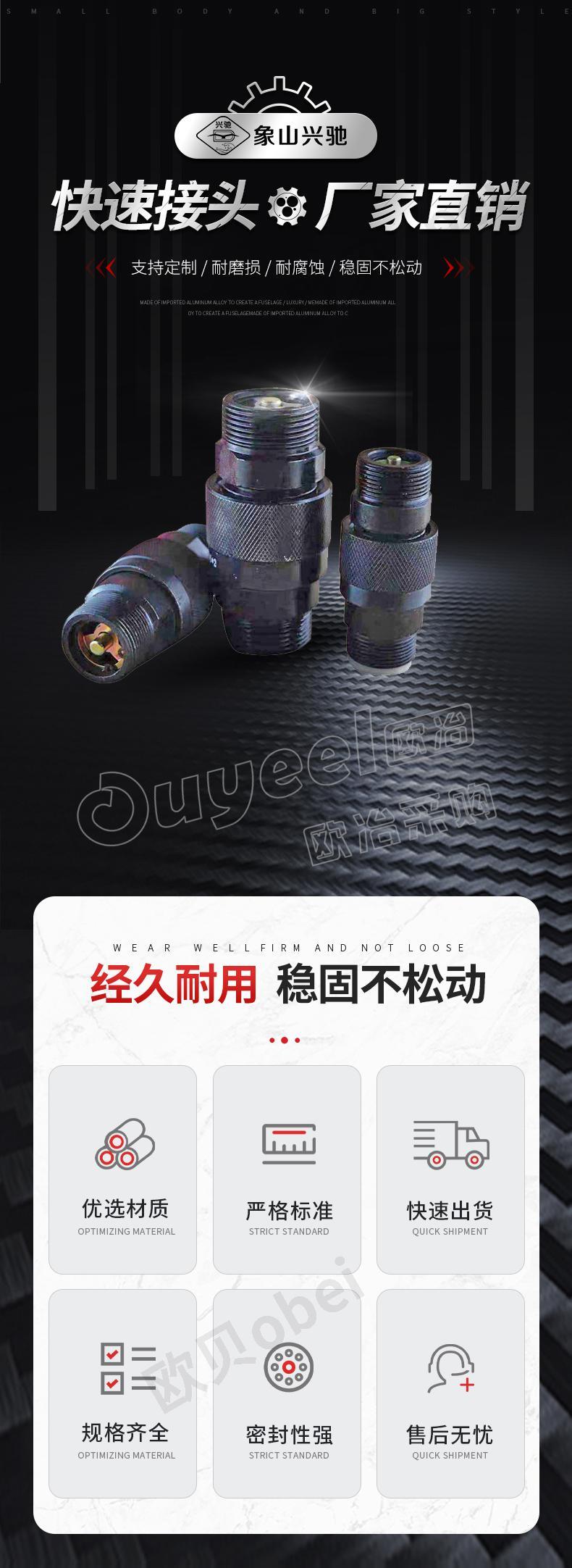 氣管快速接頭螺紋